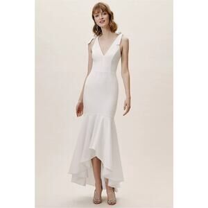 New Anthropologie BHLDN Julia Dress by Dress The Population $273 X-LARGE White